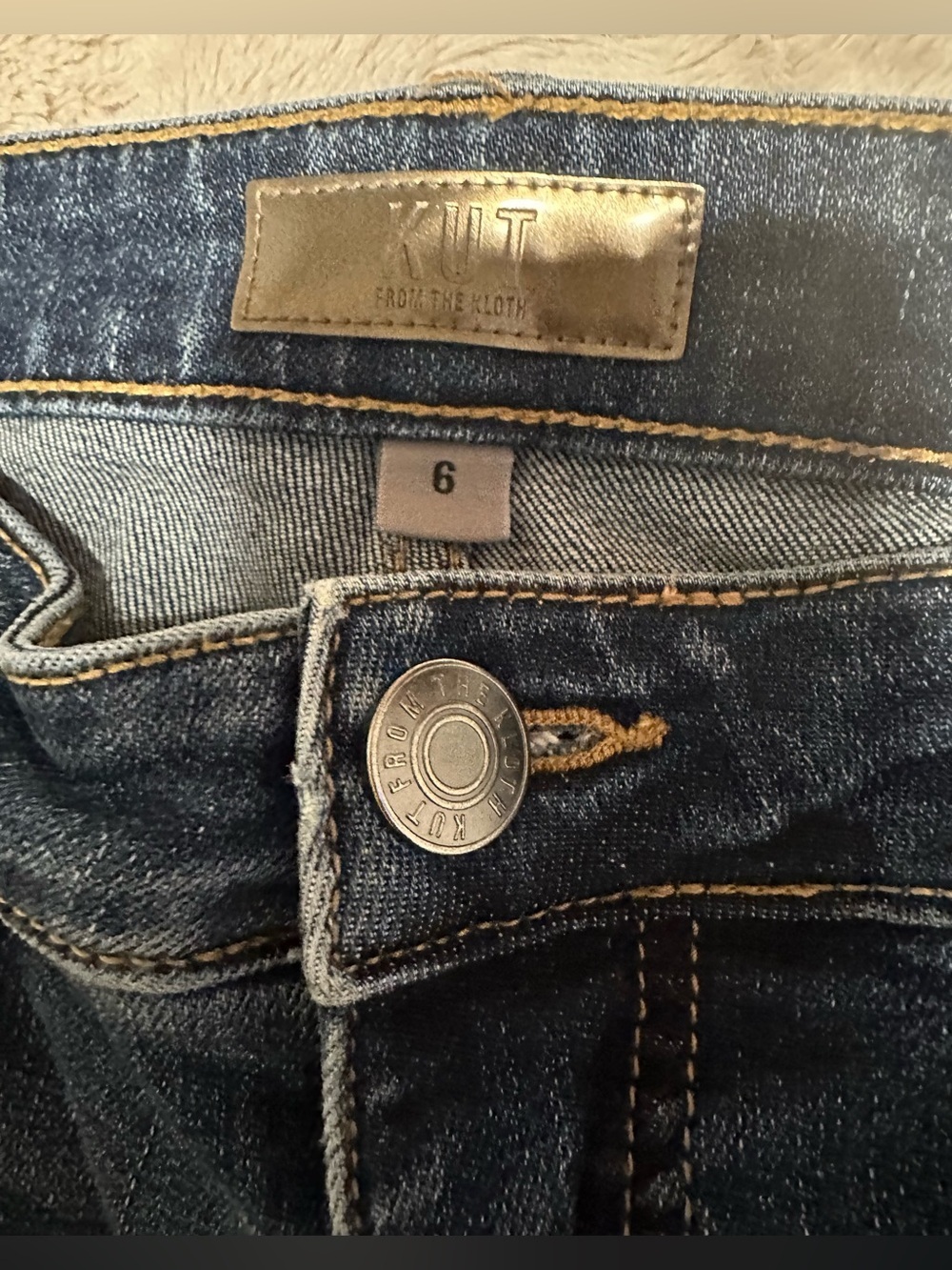 Kut from the Kloth High Rise Fab Ab Boyfriend Jeans - Picture 5 of 14